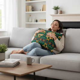 Blommigt Prydnadskudde