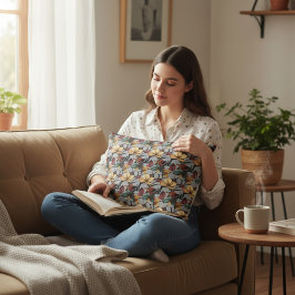 Blommigt Prydnadskudde