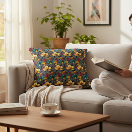 Blommigt Prydnadskudde