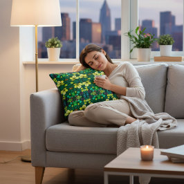 Blommigt Prydnadskudde