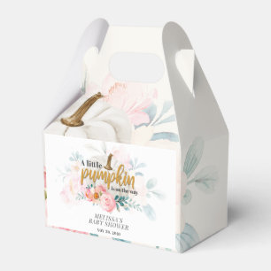 Blommigt Pumpkin Baby Shower Botanical Presentaskar