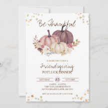 Blommigt Pumpkin Fall Friendsgiving Potluck