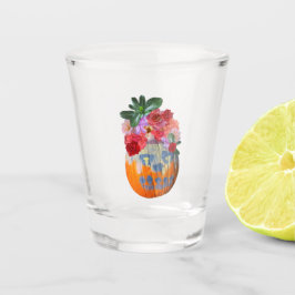 Blommigt Pumpkin-glas