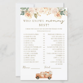 Blommigt Pumpkin Lastbil som känner Mamma bäst