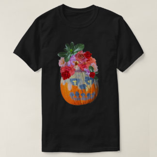Blommigt Pumpkin Photo Cutout T Shirt