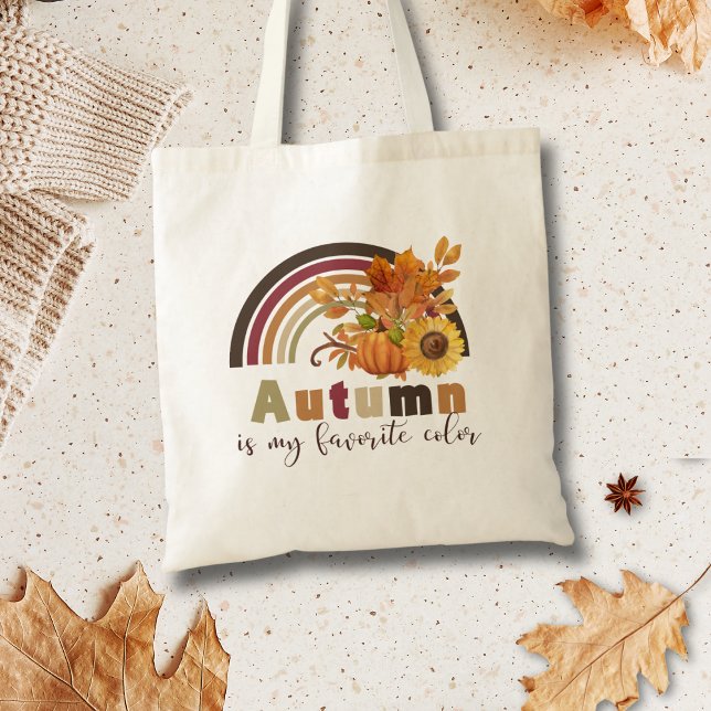 Blommigt Pumpkin Vibes, Vintage Autumn Tygkasse (Skapare uppladdad)
