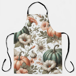 Blommigt pumpkins mönster