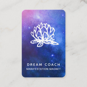 *~* Blommigt QR Night Celestial Galaxy Himmel Lotu Visitkort