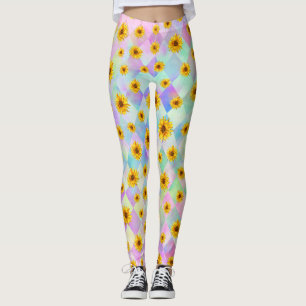Blommigt Rainbow Leggings