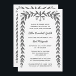 Blommigt Ram Anpassningsbar QR-kod Modern BarBat M Inbjudningar<br><div class="desc">Perfekt-kort för att tillkännage ett bat mitzvah, pub mitzvah eller annat judiskt firande! Hand plockade-konst åt dig på framsidan och baksidan! FULLT ANPASSADE! Klicka på "Anpassa" ovan om du vill redigera texten och lägga till länken till QR-koden. Klicka på "Redigera med verktyg" om du vill justera typsnitt, färg och placeringar...</div>