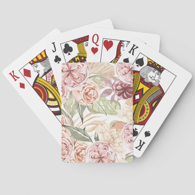 Blommigt Ram Casinokort (Baksidan)
