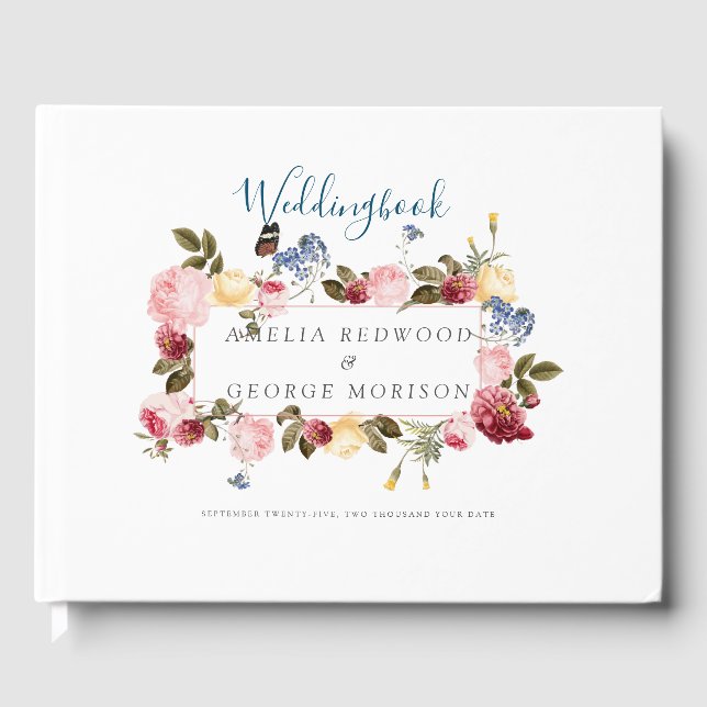 Blommigt Ram Gästböcker (Framsida)