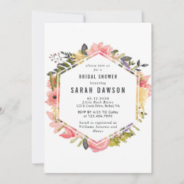 Blommigt Ram Inbjudningskort för möhippan