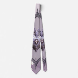 Blommigt ram med hjärta och vit ros slips