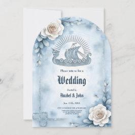 Blommigt Ram med Ro och keltisk design. Inbjudningar