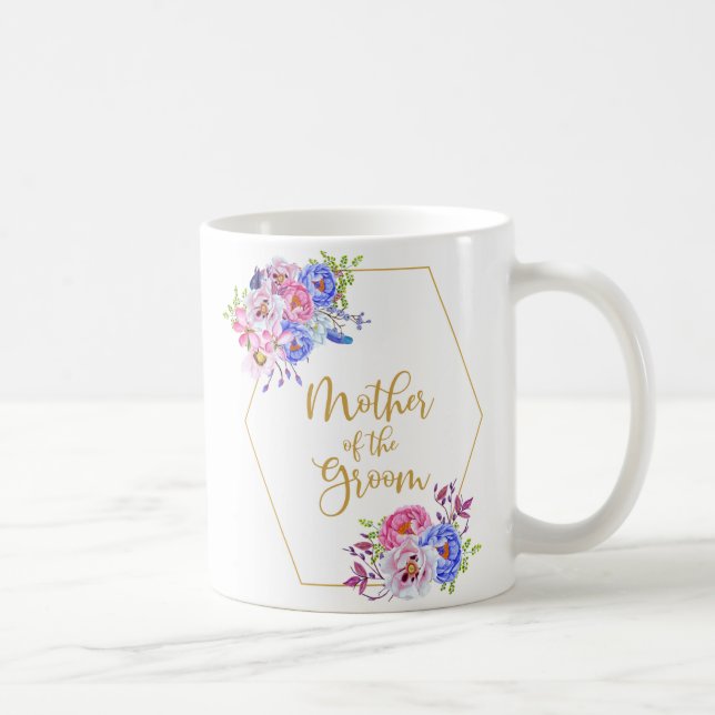 Blommigt Ram Mor i Groom Coffee Mugg (Höger)