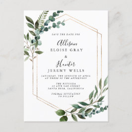 Blommigt Ram Spara datum Vykort