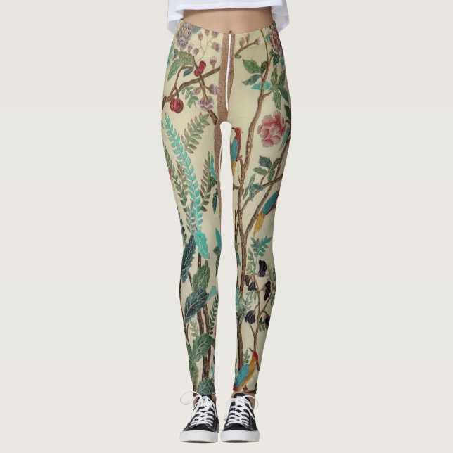 BLOMMIGT RAND LEGGINGS (Framsida)