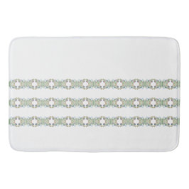 Blommigt Rand stor badplats Badrumsmatta