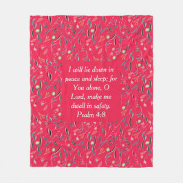 BLOMMIGT Raspberry | Säkerhet för freden | Christi Fleecefilt