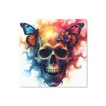 Blommigt Reborn Skull