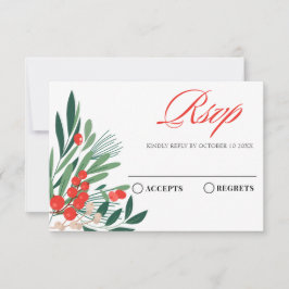 Blommigt Red cherry OSA Kort