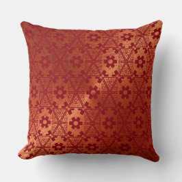 Blommigt Red Modern Mönster Pillow Kudde