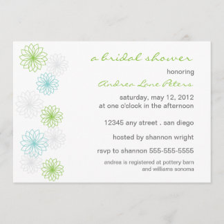 Blommigt Reflektion Inbjudningskort för möhippan