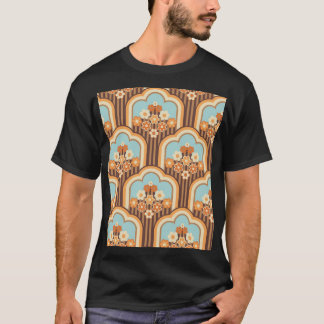 Blommigt Retro: 70:s Tapet Revival T Shirt