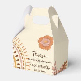 Blommigt Retro Groovy Födelsedagsfest Presentaskar