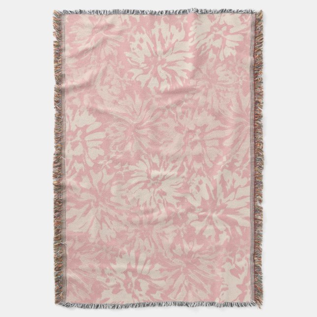 Blommigt retro-mönster i boho-stil. filt (Framsidan Vertikal)