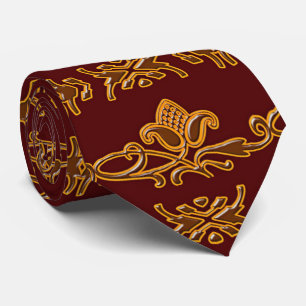 Blommigt Retro Royal Mönster Slips