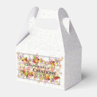 Blommigt Retro Vår blommor Primrose-Professionell Presentaskar