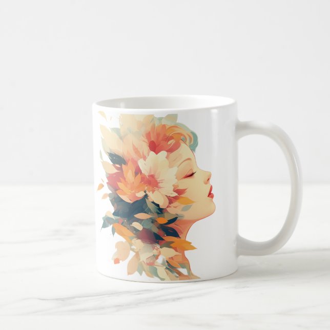 Blommigt Reverie Kaffemugg (Höger)