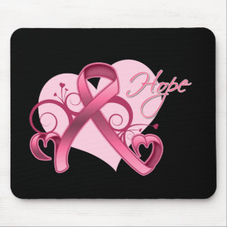Blommigt Ribbon Hope - Breast Cancer Musmatta