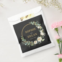 Blommigt Ring-bröllopsfavoritfack