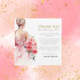Blommigt Ro Bröllop Gown Tack