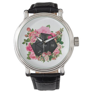 Blommigt Ro D20 Tabletop RPG-spelskillnad Armbandsur