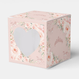 Blommigt Ro Guld Butterflies Quince XV Mini Presentaskar