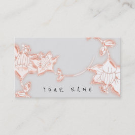 Blommigt Ro Jewelry Shop Hand Made Florist Visitkort