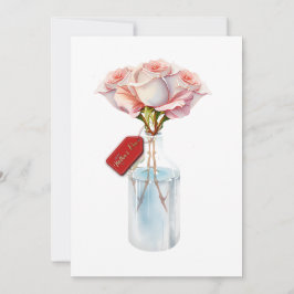 Blommigt ro mors dag-kort julkort