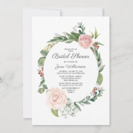 Blommigt Ro och Möhippa av utandningsluft Inbjudningar