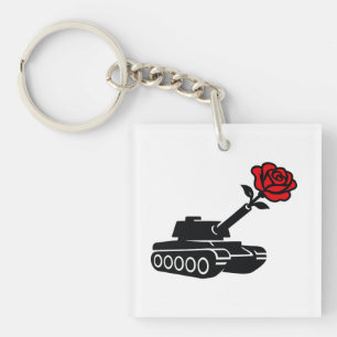Blommigt Ro Tank mot Krig-pacifism