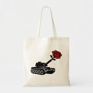 Blommigt Ro Tank mot Krig-pacifism Tygkasse