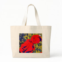 Blommigt Ro Tote Bag