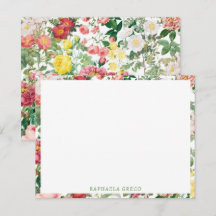 Blommigt Ro Vintage Vår Garden