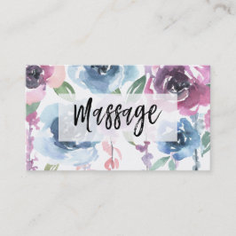 *~* Blommigt Ro Wisteria Flowers MASSAGE Blommigt Visitkort