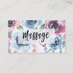 *~* Blommigt Ro Wisteria Flowers MASSAGE Blommigt Visitkort