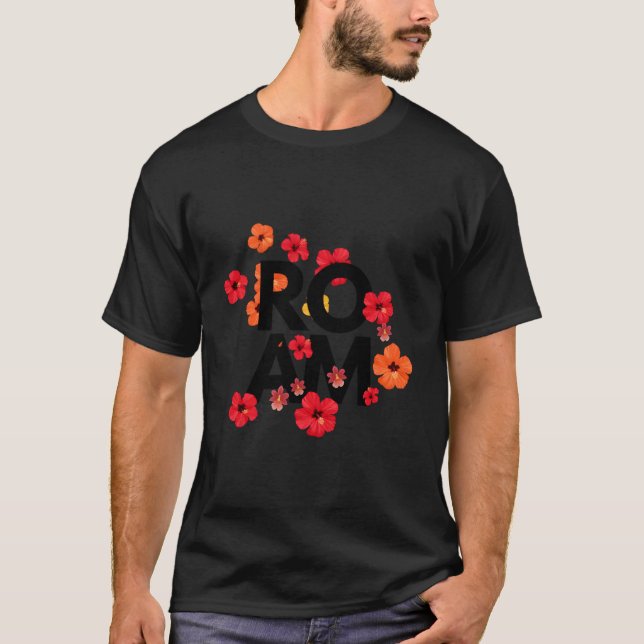 Blommigt Roam T Shirt (Framsida)