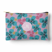 Blommigt romantic monogram rosa söt cut Sew Bag